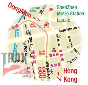 dongmen tregut Shenzhen hartë
