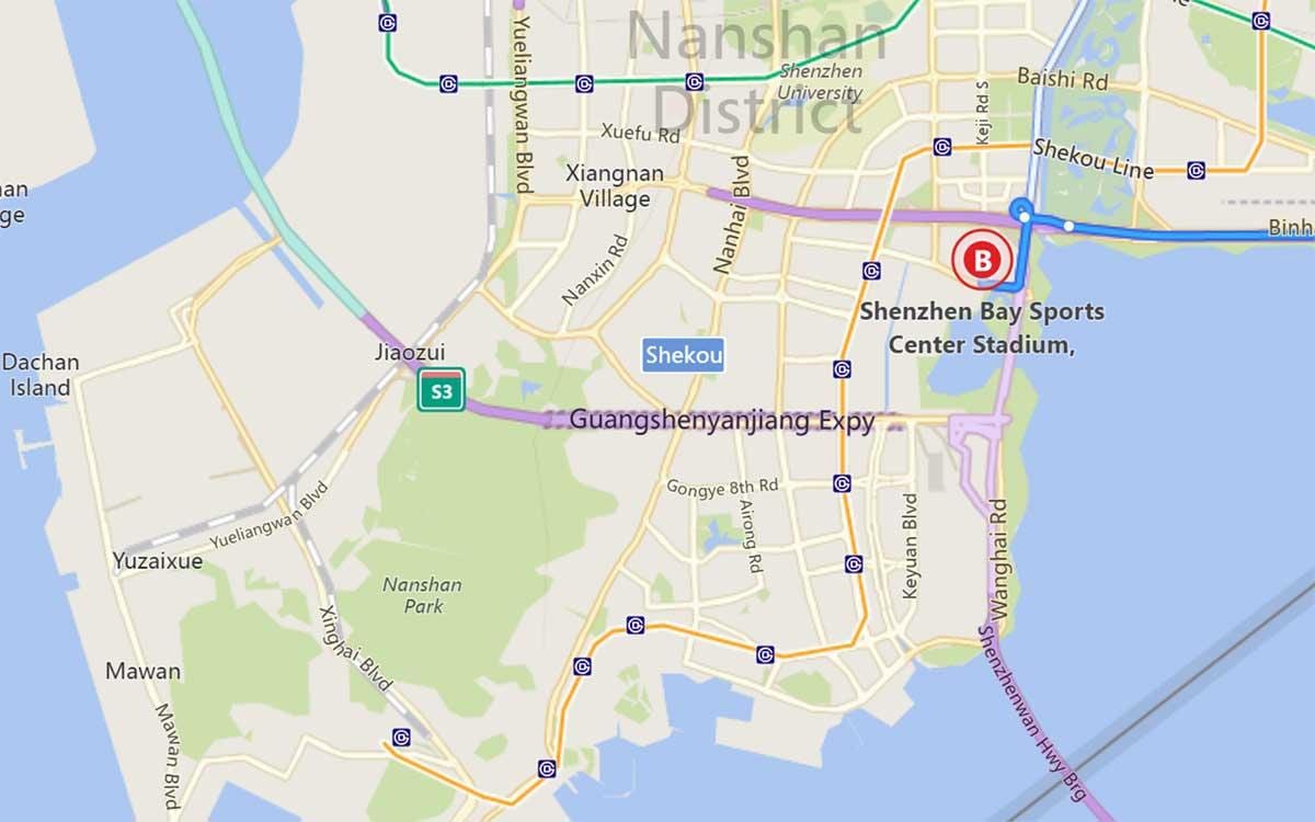 harta e Shenzhen bay