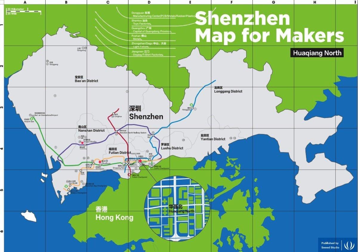 harta e Shenzhen hartë për krijuesit