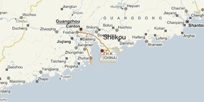 Shekou Kinë hartë