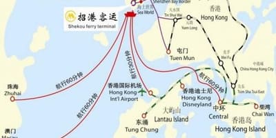 Harta e shekou terminalit të trageteve