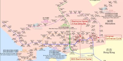 Harta e Shenzhen elektronike të tregut