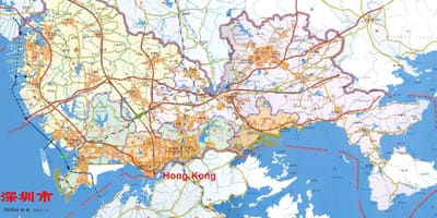 Harta e Shenzhen ems Kinë