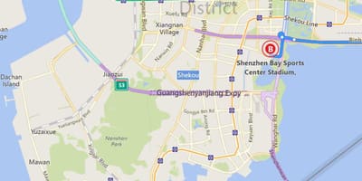 Harta e Shenzhen bay