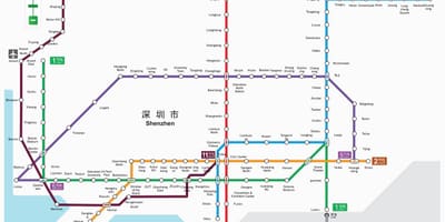 Shenzhen metro hartë 2016
